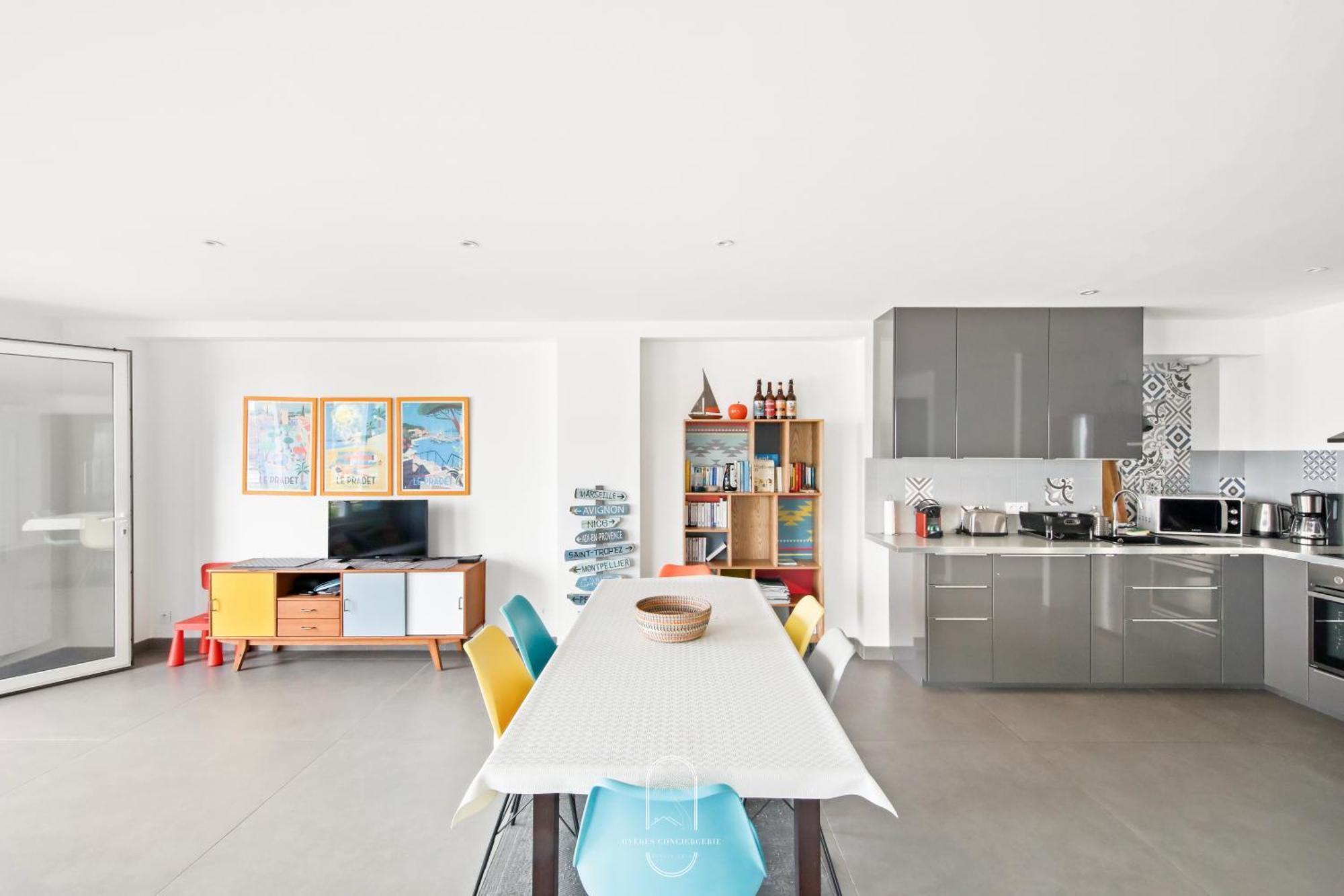 Villa Antoine Appartement Rdj Vue Mer Clim Wifi Parking Plage 50M La Garonne Le Pradet Exteriér fotografie